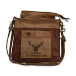 Canvas Bag-Reindeer Sling Bag