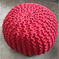 Plaited Pouf